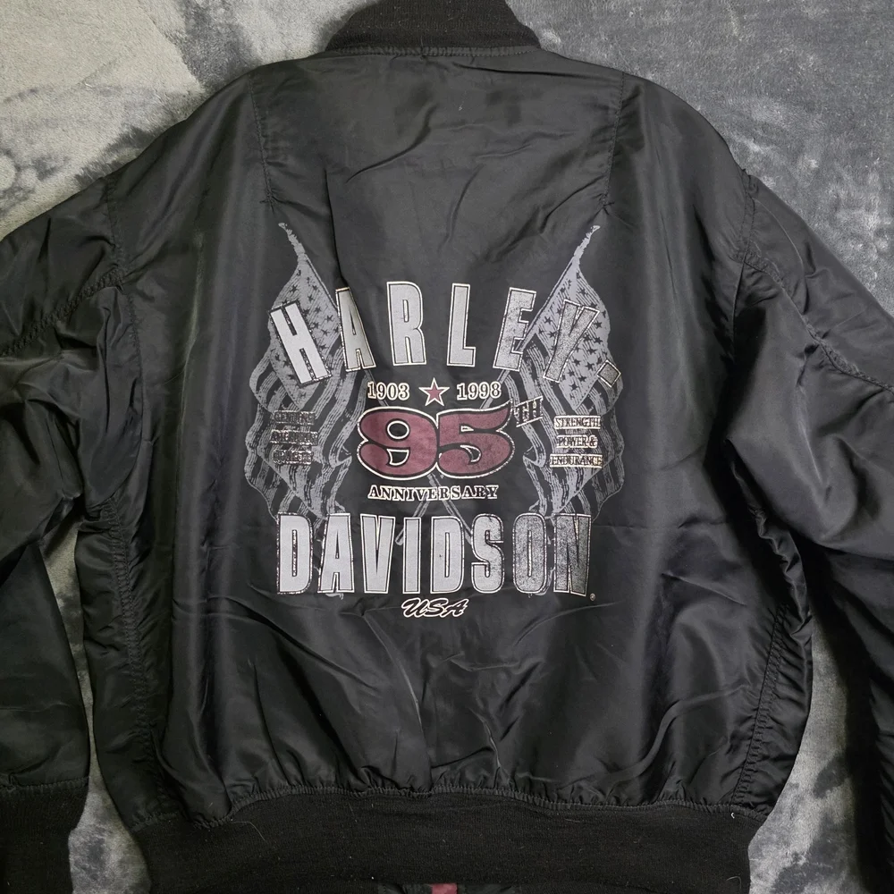 Vintage Harley Davidson Bomber Jacket 95th Anniversary Mens XL